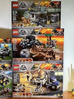 LOT Lego Jurassic World 75926, 75927, 75928, 75929, 75933 T REX CARNOTAURUS NEW