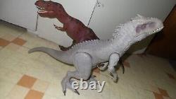 LOT of 4 Jurassic Park World Dinosaurs 1993 T-Rex Indominus + V Raptor LOOK