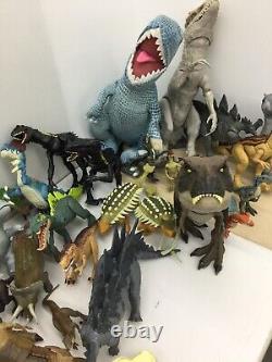 LOT of 52 Jurassic Park Jurassic World Dinosaurs T Rex Plush Toy Figures Used