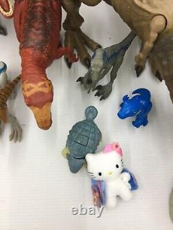 LOT of 52 Jurassic Park Jurassic World Dinosaurs T Rex Plush Toy Figures Used
