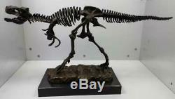 Large Bronze Dinosaur Skeleton Sculpture Tyrannosaurus Rex T Rex 71cm Long