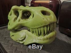 Large Color Change Tyrannosaurus Rex Skull Prehistoric Dinosaur Bone Art T-Rex