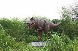 Large Jurassic T-Rex Dinosaur Statue Museum Quality 10.5 FT Long Life Size