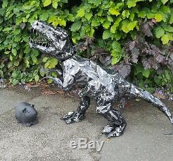 Large Metal T-rex Dinosaur Garden New Ornament/statue/sculpture Outdoor Or In