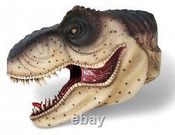 Large T-Rex Head Statue Wall Mount Mouth Open Dinosaur Statue Sculpture