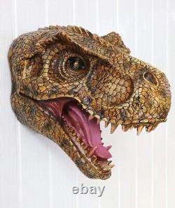 Large Tyrannosaurus Rex Dinosaur Head Wall Sculpture Bust Taxidemy Jurassic Park