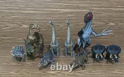 Large lot of Dinosaurs Papo Safari Ltd. T-Rex Diplodocus 10 Figures