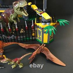 Lego DINO DEFENSE HQ 5887 Complete T-Rex Coelophysis, Velociraptor, + Pteranodon