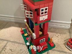 Lego Duplo Custom Fire Station Tower With T Rex Dinosaur
