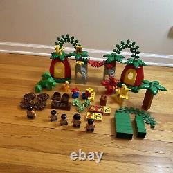 Lego Duplo Dinosaur Park 2605 Caveman Dino T Rex Triceratops INCOMPLETE + Extras