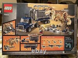 Lego Jurassic World 75933 T. Rex Transport Brand New Sealed Nice Box Retired