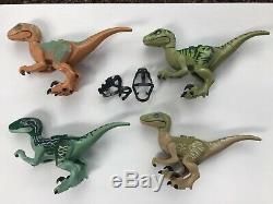 Lego Jurassic World Park Minifigure HUGE LOT Dinosaurs Characters Vehicles T-Rex