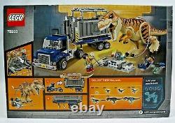 Lego Jurassic World Set 75933 T. Rex Transport New In Factory Sealed Damaged Box