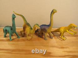 Lot 29 Dinosaurs Dino Plastic + Skull Diorama Piece and Placemat