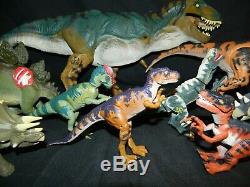 Lot Of 11 Jurassic Park Dinosaur Movie Action Figures Jp 28 T-rex Jp 22