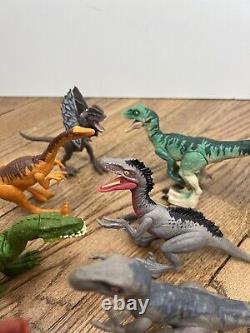 Lot Of 12 Jurassic World Toy Dinosaurs Opposable Raptor Dinosaurs