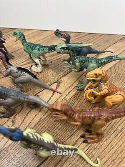 Lot Of 12 Jurassic World Toy Dinosaurs Opposable Raptor Dinosaurs