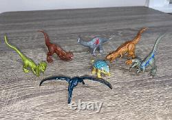 Lot Of 22 Jurassic World Toy Dinosaurs Opposable Mini Raptor Triceratops