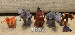 Lot Of 5 Transformers Beast Wars Figures Megatron T-rex Dinosaur 1990s (as Is)