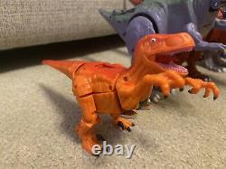 Lot Of 5 Transformers Beast Wars Figures Megatron T-rex Dinosaur 1990s (as Is)