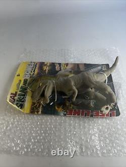 Lot of 3 Real Skin Dinosaur & Skeleton 2009 Imperial Toy Brand New