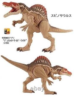 MATTEL JURASSIC WORLD T-Rex vs. Spinosaurus Dinosaur Figure Set of
