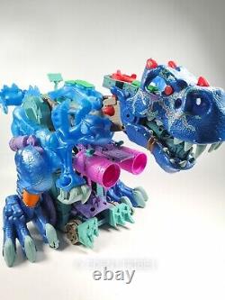 Mattel/Fisher Price Imaginext Motorized Blue Ice T-Rex Huge Dinosaur Toy 2015