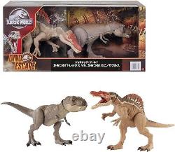 Mattel Jurassic World Biting! T-Rex VS. Biting! Spinosaurus HDH78