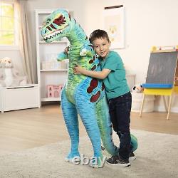 Melissa & Doug Jumbo T-Rex Dinosaur Lifelike Stuffed Animal (over 4 feet tall)