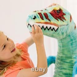 Melissa & Doug Jumbo T-Rex Dinosaur Lifelike Stuffed Animal (over 4 feet tall)