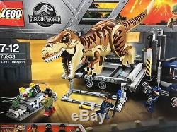 NEW / BOXED / Sealed LEGO 75933 Jurassic World T. Rex Transport Dinosaur Retired
