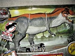 NIB MIP 2009 Jurassic Park HUGE ToysRUs SUPER RARE! Orange Roaring BULL T-REX