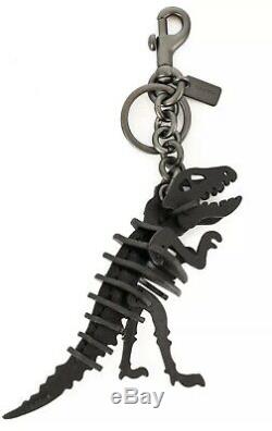 NWT COACH Dinosaur Rexy T Rex Key Ring Purse Bag Charm Black 55868 $150 RARE