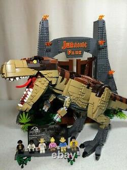 New Custom Set Jurassic Park T. Rex Rampage Compatible Lego 75936