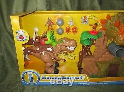 New Fisher-Price Imaginext Dino Fortress Gift Set Volcano Dinosaur t rex sounds