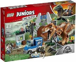 New Lego Jurassic World 10758 T Rex Breakout Dinosaur & 3 Minifigures 9/10 Box