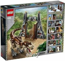 New Lego Jurassic World Park 75936 T Rex Rampage Dinosaur 6 Minifigures Damage