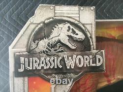 New Rare MIB Sealed Jurassic World Super Colossal T-Rex Battle Damage Please Rea