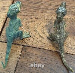 Papo Brown & Green Articulated Jaw Baby Tyrannosaurus Rex Figurines