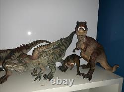 Papo Dinosaur Set T. Rex, Allosaurus, Gorgosaurus, Acrocanthosaurus Dinosaurs