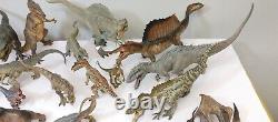 Papo Dinosaurs (Jurassic Park sculpts) lot of 44 T. Rex, Spinosaurus etc. Rare