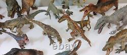 Papo Dinosaurs (Jurassic Park sculpts) lot of 44 T. Rex, Spinosaurus etc. Rare