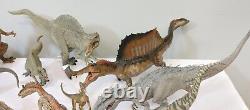 Papo Dinosaurs (Jurassic Park sculpts) lot of 44 T. Rex, Spinosaurus etc. Rare