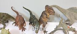 Papo Dinosaurs (Jurassic Park sculpts) lot of 44 T. Rex, Spinosaurus etc. Rare