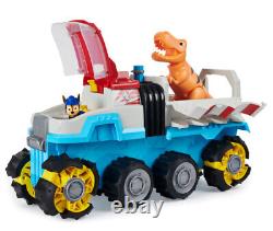 Paw Patrol Dino Rescue MOTORIZED DINO PATROLLER Vehicle + Chase T-Rex Dinosaur