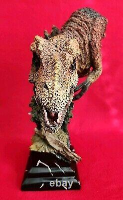 Prehistoric Tyrannosaurus Rex Head Bust Dinosaur Sculpture Statue 14H 10L