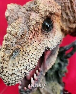 Prehistoric Tyrannosaurus Rex Head Bust Dinosaur Sculpture Statue 14H 10L