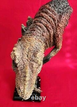 Prehistoric Tyrannosaurus Rex Head Bust Dinosaur Sculpture Statue 14H 10L