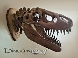 Premium Wall-Mounted Life-Size T-Rex Skull Replica Giant Dinosaur Decor