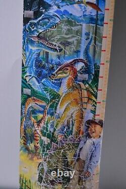 RARE 1997 Jurassic Park Lost World 6 Foot Dinosaur Dino Growth Chart Poster JP